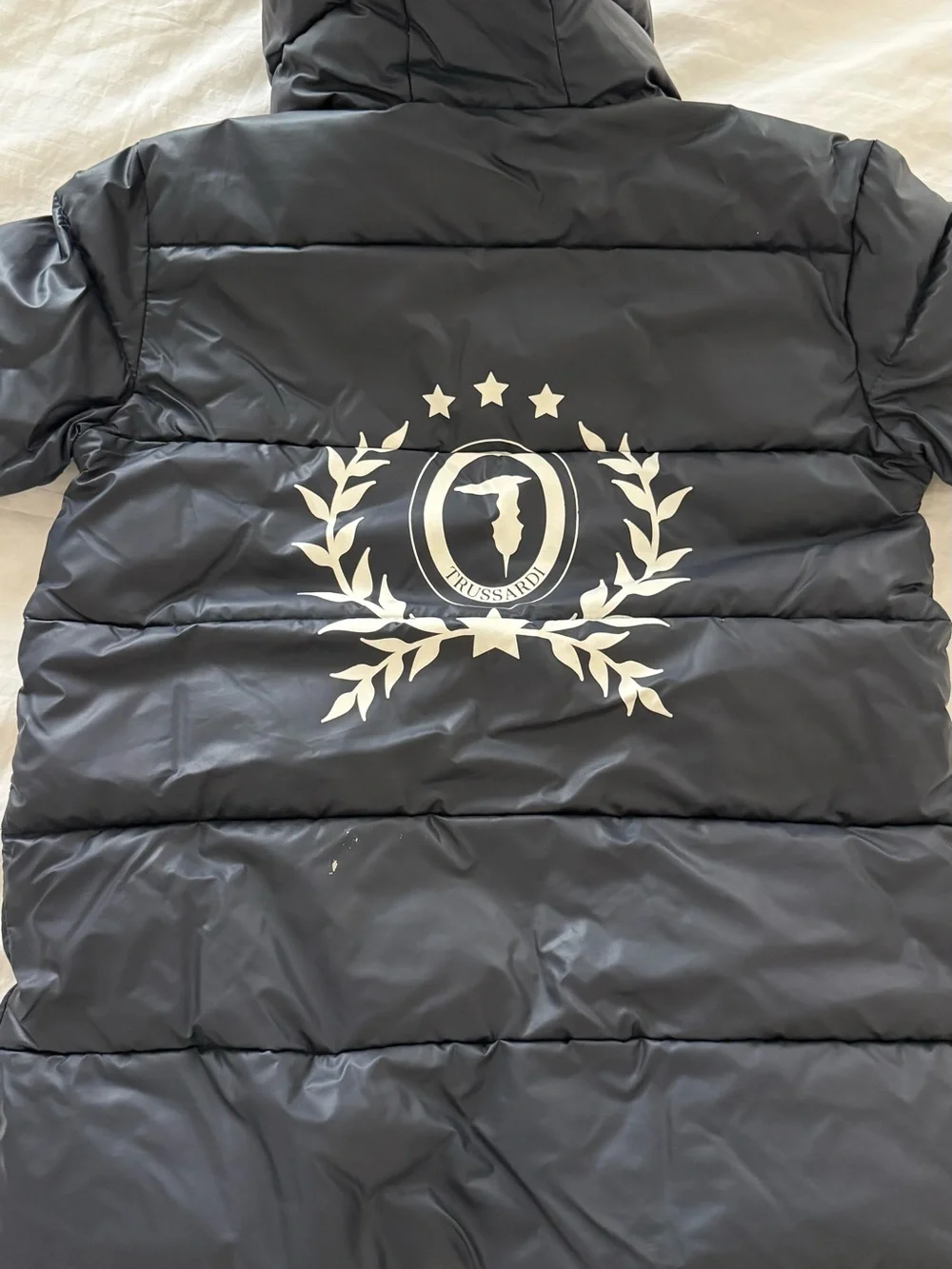 Trussardi Kids Black Hooded Puffer Coat